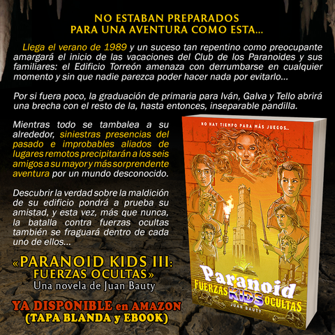 Paranoid Kids III: Fuerzas ocultas YA A LA VENTA EN AMAZON
