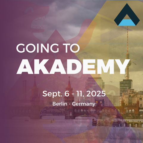 Graphics with "Going to Akademy written" mentioned on it