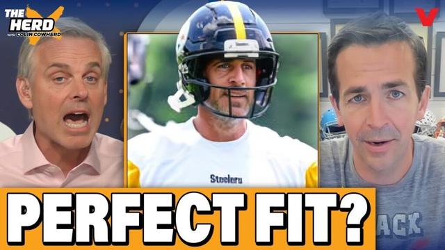 Is Aaron Rodgers becoming PERFECT fit for Steelers? | THE HERD NFL w/ Colin Cowherd & Albert Breer