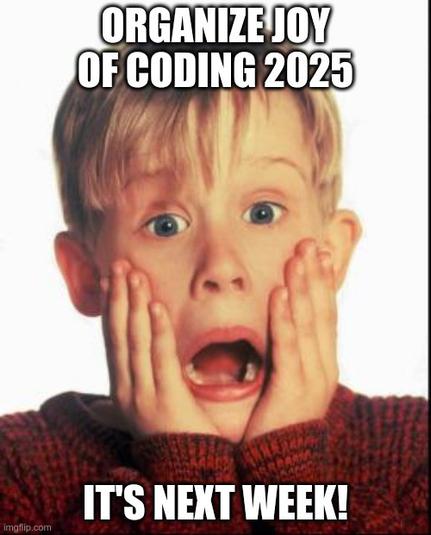 Organizers are panicing with a picture of Kevin from Home Alone
