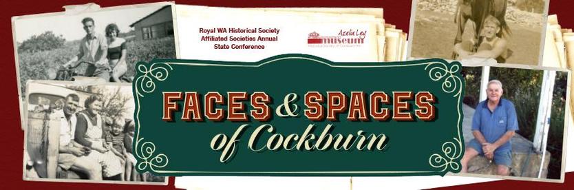 Banner image wtih "Faces and Spaces of Cockburn" written alongside a montage of historical photos etc.