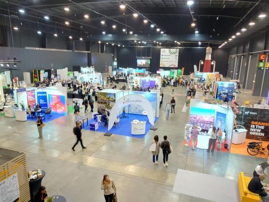 The vendors area at Velo City