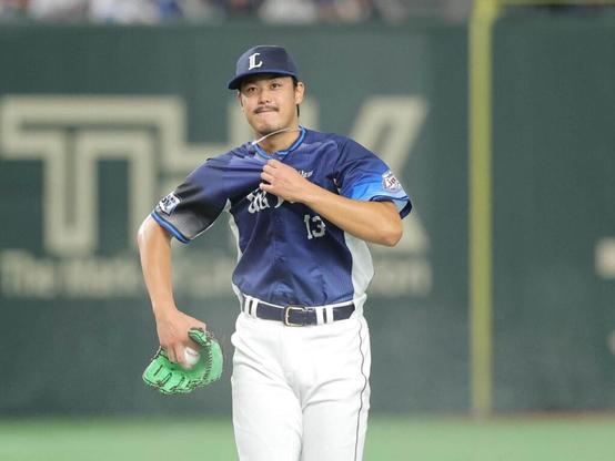 ６回２死二塁、小林誠司に中前適時打を打たれた高橋光成（カメラ・今成　良輔）