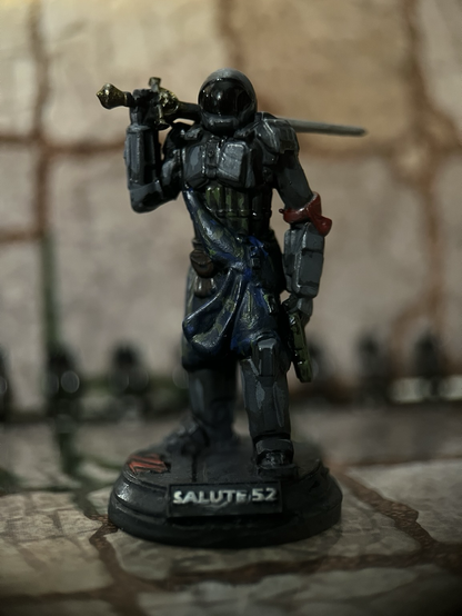 Close up photo of the mech pilot mini.