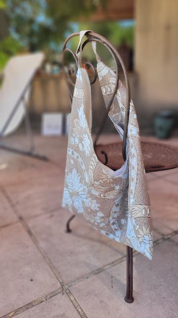 Sac forme origami Tissu les olivades