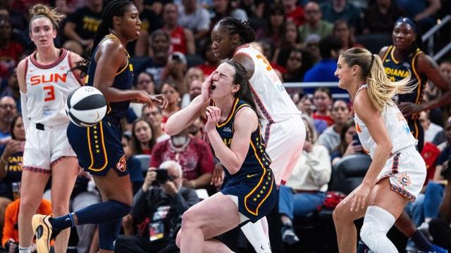 WNBA upgrades foul on Caitlin Clark from Fever-Sun game