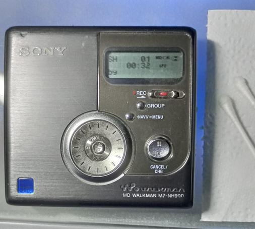 Sony MD Walkman and cotton buds