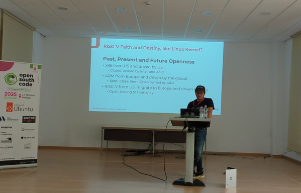 Yuning Liang's slide title
RISC V faith and destiny, like Linux Kernel?
Past, Present and Future , Openness

- X86: Closed, US, owned by Intel
- ARM: Semi-open. Europe . Owned by ARM
- RISC V : Open . US and migrated to Europe.  Belongs to humanity