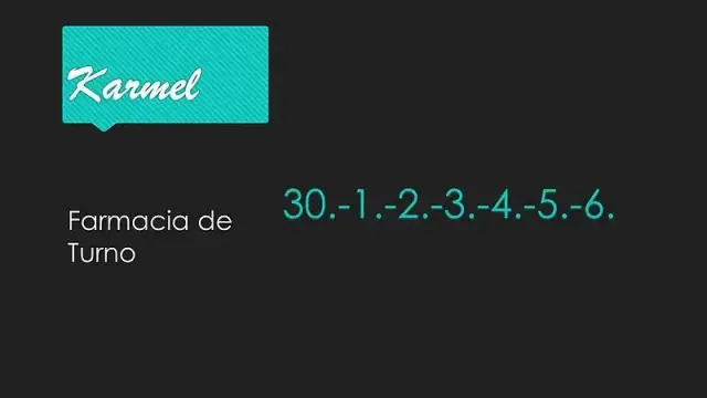 Karmel Farmacia de Turno
30 1 2 3 4 5 6.