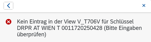 Kein Eintrag in der View V_T706V für Schlüssel DRPR AT WIEN T 0011720250423 (Bitte Eingaben überprüfen)