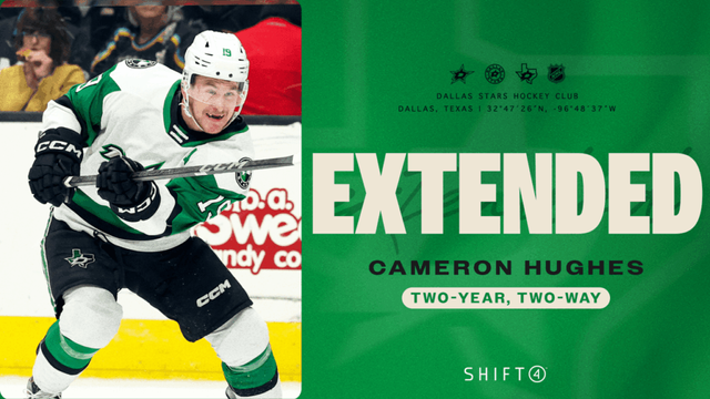 Dallas Stars sign forward Cameron Hughes to two-year, two-way contract extension