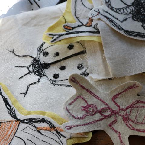 hand sewn bagdes
