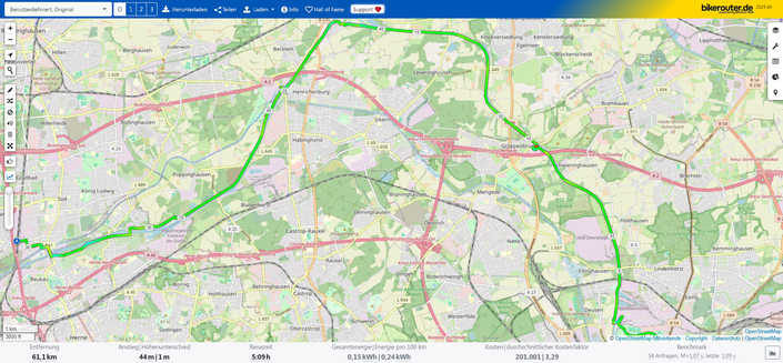 Bike route created by bikerouter.de
Radroute erstellt von bikerouter.de