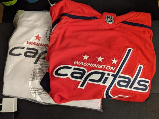 First ever Caps merch came in - Adidas blank jerseys!