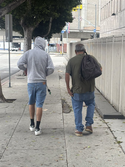 Javier, & another man, probably his nephew: