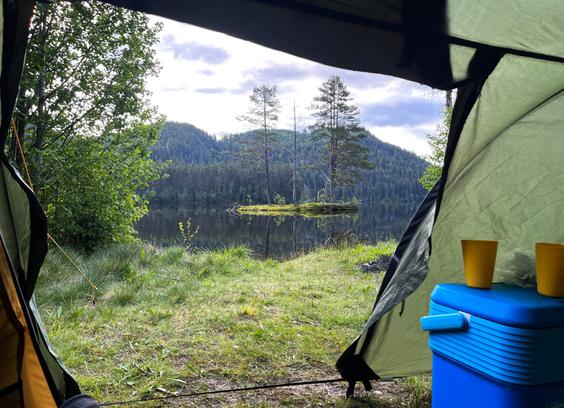 Finally weekend and this view 🌲☕
Woke up to birdsong and the stillness of the lake just outside the tent.
It’s like the whole forest paused for a moment of peace.
Weekend mornings like this are all I need slow travel, fresh air, and no plans.
Just me, the trees, and the sound of silence.