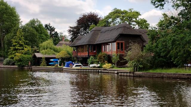 The Ice House, one of the impressive properties on the River Ant south of Barton Broad