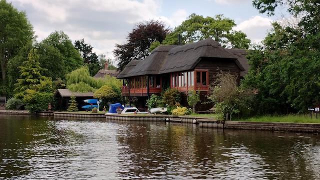 The Ice House, one of the impressive properties on the River Ant south of Barton Broad