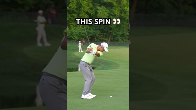 INSANE spinner from Collin Morikawa 🔄