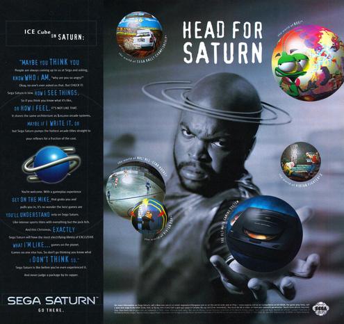 Sega Saturn Ice Cube Magazine Ad (1995)
