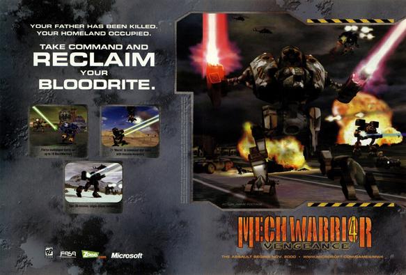 MechWarrior 4: Vengeance Magazine Ad (2000)
