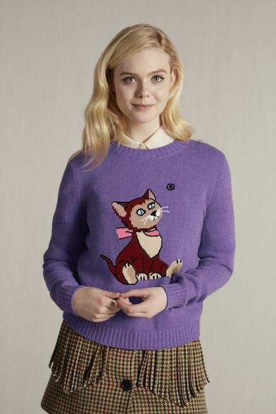 Elle Fanning | Miu Miu 'Famous Cats' Campaign 2018