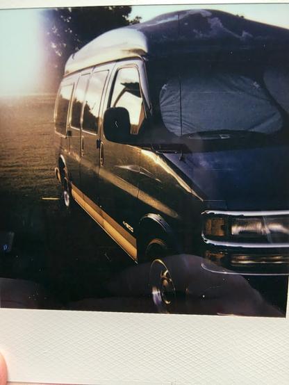 Polaroid of my Chevy Van