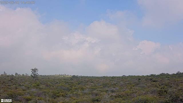 Webcam view of a volcano.