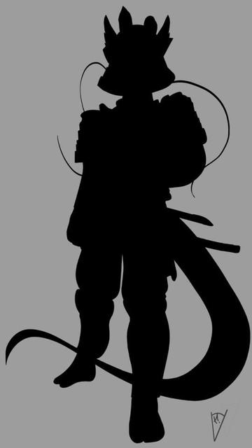 In the darkness, you sense the presence of a mysterious samurai standing in your path. You have the option to avoid them or confront them head-on. With a bit of luck, it might just be a harmless cardboard cutout.