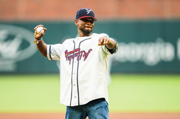 Usher Honored By The Atlanta Braves With Bobblehead Giveaway, First Pitch & Retail Collaboration