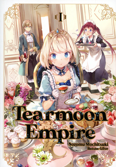 Princess Mai sourrounded by food.
English cover of volume 1.