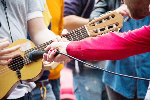 Achtung Musik! Hier bei der Fête de la Musique im Wedding 2012. Foto: S. Sallmann