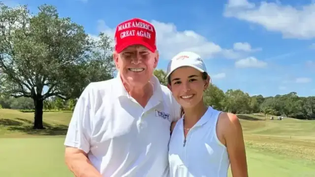 Trump's granddaughter Kai tried being a regular cashier at a coffee shop