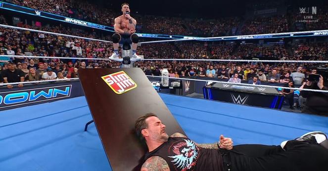 John Cena recreates CM Punk’s pipe bomb promo after lame DQ finish against R-Truth