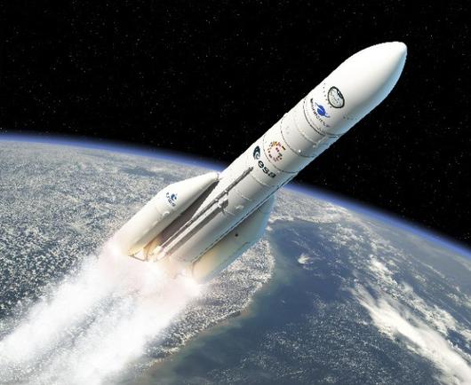 Une fusée spatiale européenne.