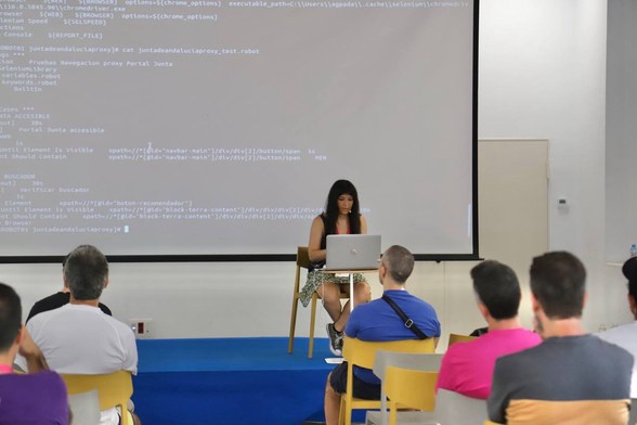 🤖 Automatización de pruebas con Robot Framework, Centreon y Grafana acaba de pasar por #OpenSouthCode25 de la mano de Isabel Bernal Márquez.  Una sesión clara y técnica sobre cómo integrar login tests, chequeos y monitorización 📊 en un flujo automatizado y eficiente. 🔧 Tests automatizados + visualización en tiempo real = más control, menos sorpresas.