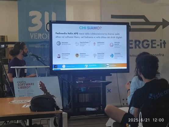Francesco di Open for Future presenta le associazioni che hanno dato vita a Fedimedia