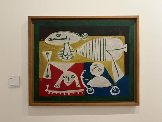 "Mère et enfants jouant" (Mother and children playing) 1951 by Picasso.