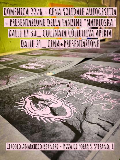 CENA + PRESENTAZIONE FANZINE “MATRIOSKA”