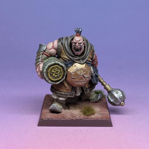 Ogre with mace and barrel