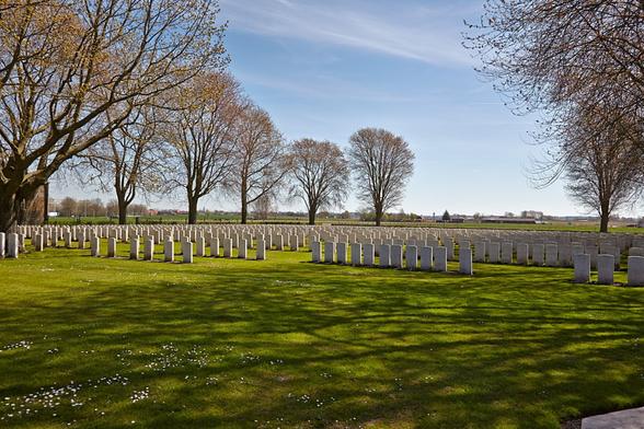 Vlamertinge Military Cemetery, Belgium