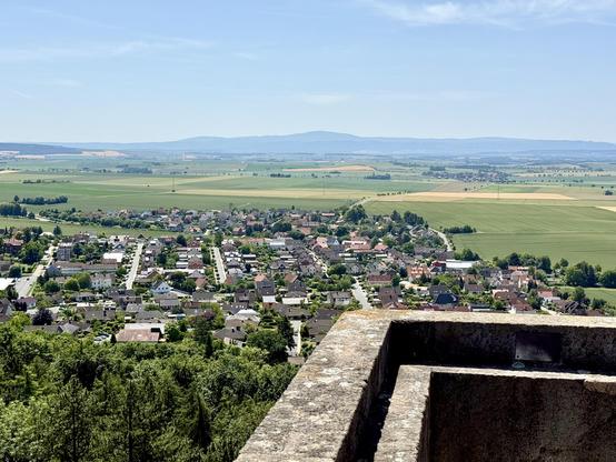 Blick vom Bismarckturm bei Wittmar Richtung Brocken