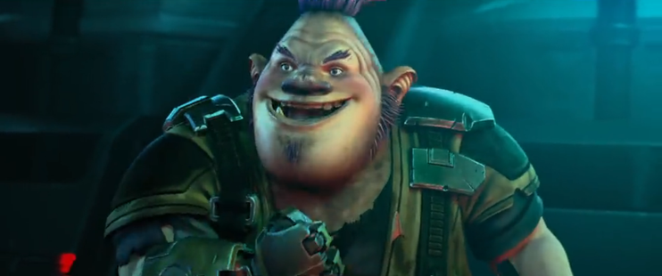 A close-up shot of a smiling Jankom on the Protostar.  From E119