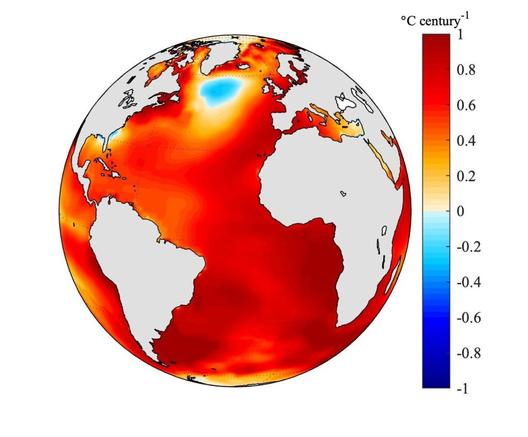 Strange Atlantic cold spot linked to century-long slowdown of major ocean current