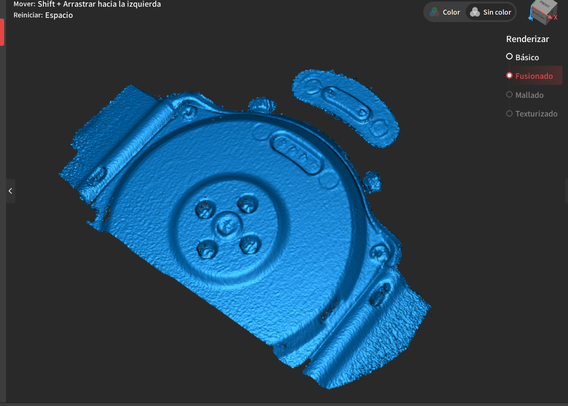 Smartwatch and matching charge cable 3D scan