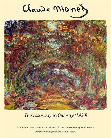 The rose-way in Giverny