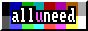 the text "all U need" in the CGA font in front of the 16-colour CGA palette