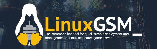 🕶️ The logo of this tool: a stylized penguin carrying on its legs a game server and a joystick

📚️ LinuxGSM is a libre command-line tool for quick, simple deployment and management of Linux dedicated game servers. The tool is designed to be as simple as possible, allowing administrators to spend less time on management and more time gaming, by making easy to host their own Linux game server. No complex setup, infrastructure, or web interface is required. It's as simple as running one line of code to get started.