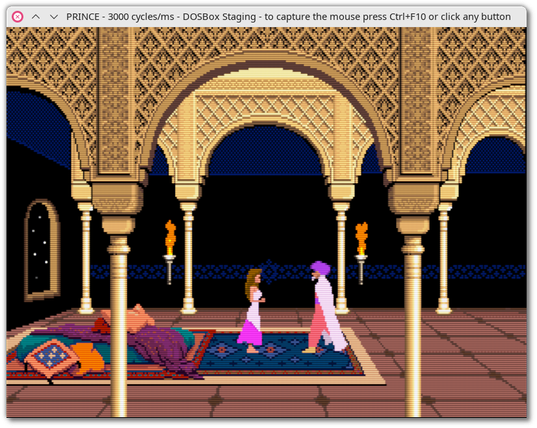 🕶️ A view of its UI with the game Prince of Persia with a CRT display.

📚️ DOSBox Staging is a fork of the DOSBox project, and a libre, multi-platform DOS emulator. Its roadmap includes prioritizing DOS games, immediately improving the experience of new users, code quality and new features. He also wants to encourage new contributors by removing barriers to entry, and allow for the repair, cleanup and integration of notable community-developed patches not included in the original project.