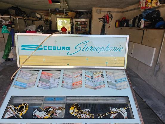 Outside view of vintage juke box